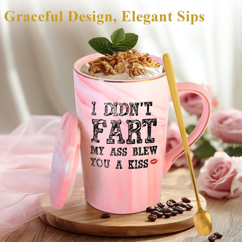 Funny Novelty Ceramic Coffee Mug for Adults - Christmas Gift