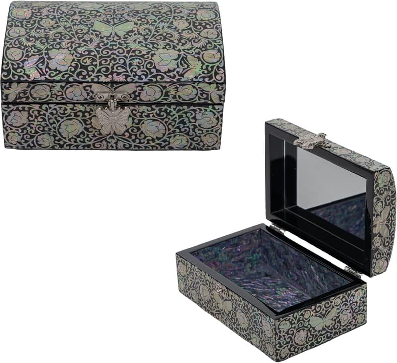 Mother's Day Handmade Mother of Pearl Trinket Box for Women