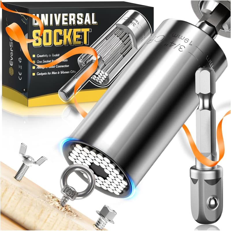 Universal Socket Tool - Power Drill Adapter for Men