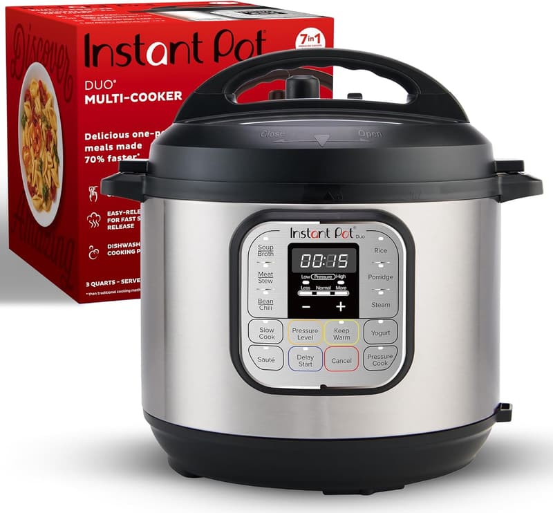 Instant Pot Duo Mini 7-in-1 Electric Pressure Cooker, 3 Quart