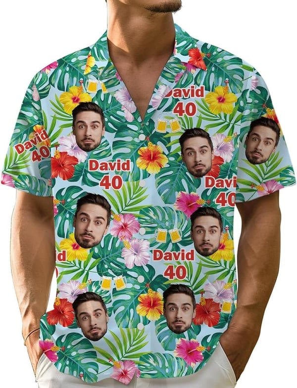 Custom Photo Hawaiian Shirt for Men