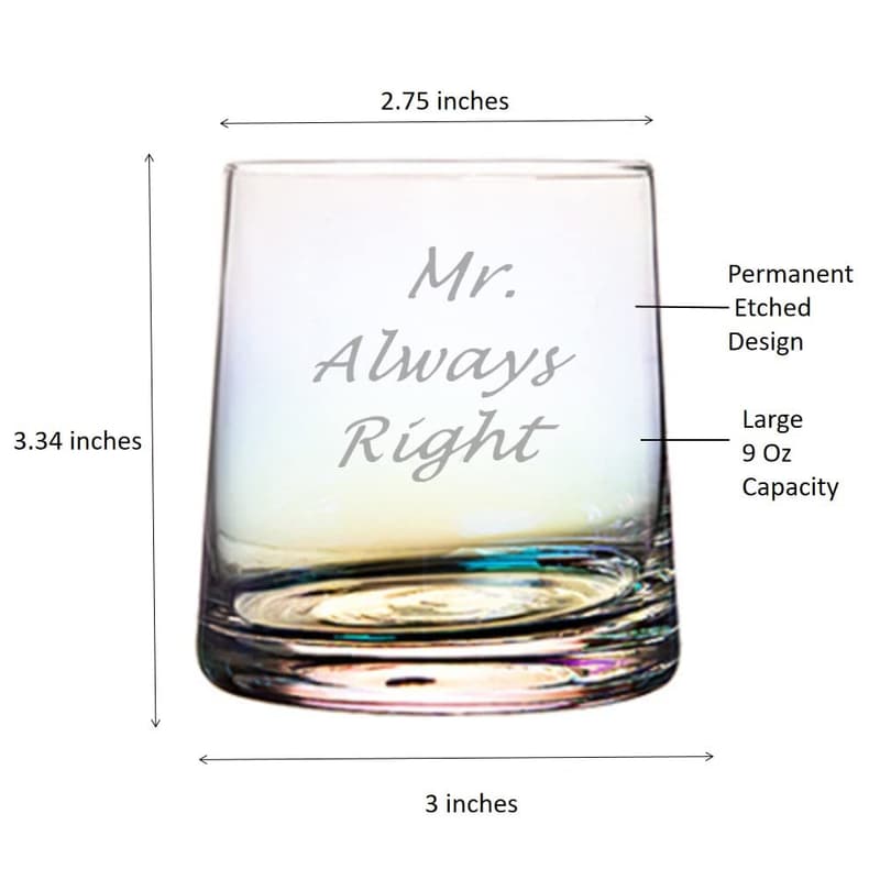 Rainbow Whiskey Glasses Set for Gay Couples - Wedding Gift