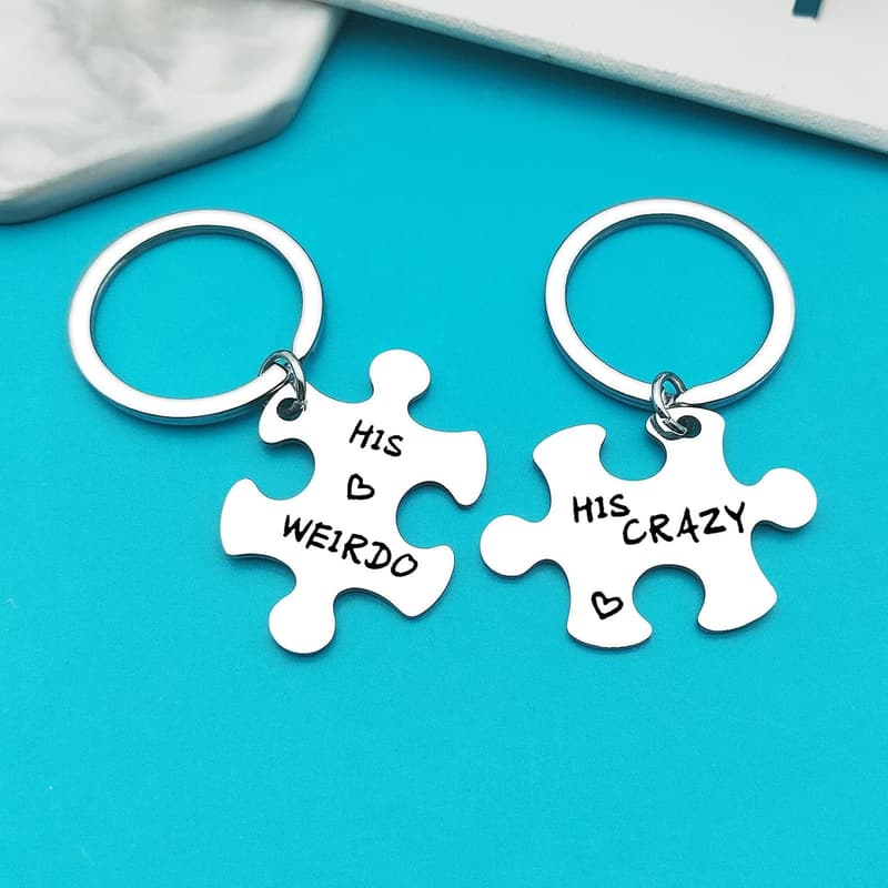Gay Pride Keychain Set for Men - Perfect Gift for Couples
