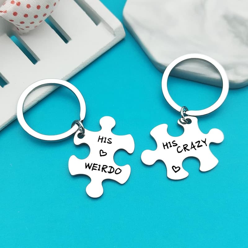 Gay Pride Keychain Set for Men - Perfect Gift for Couples