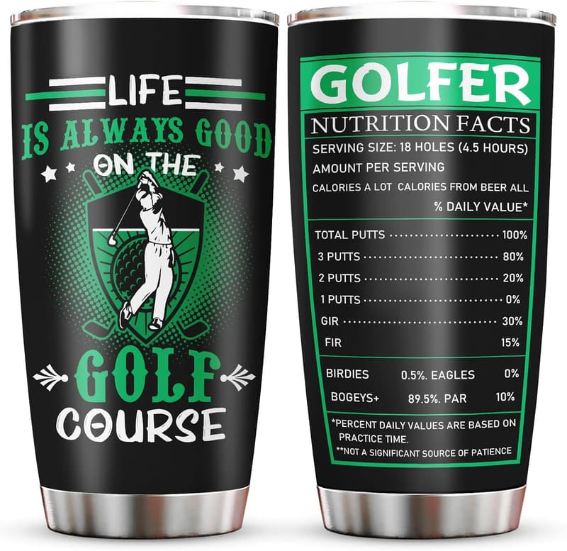 Father's Day 20oz Stainless Steel Golf Tumbler for Golf Lovers
