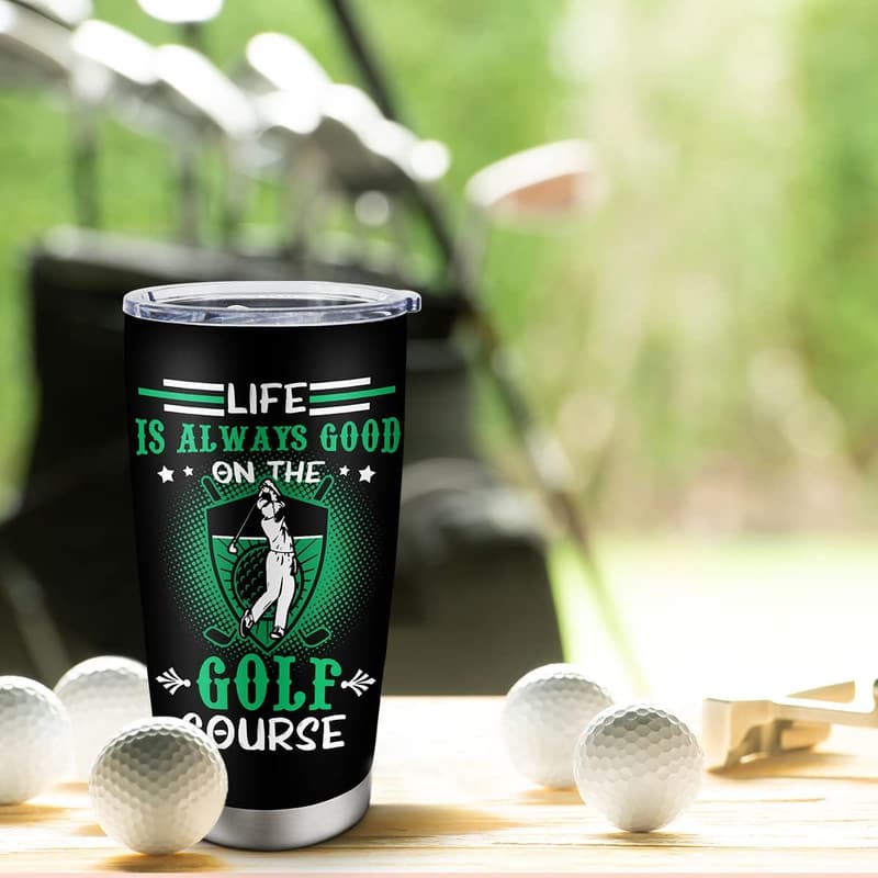 Father's Day 20oz Stainless Steel Golf Tumbler for Golf Lovers