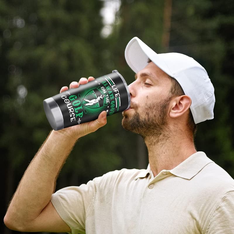 Father's Day 20oz Stainless Steel Golf Tumbler for Golf Lovers