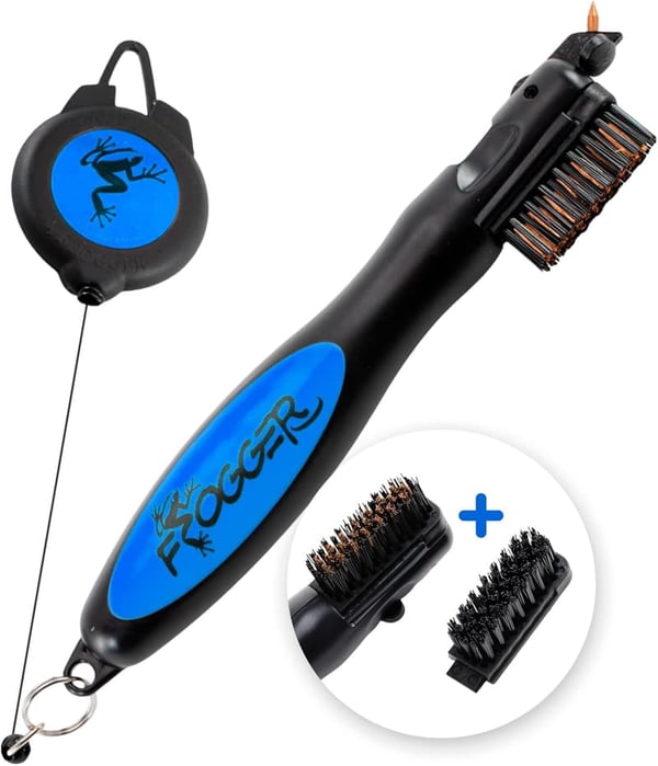 Golf Club Cleaner with Ergonomic Grip & Retractable Cord