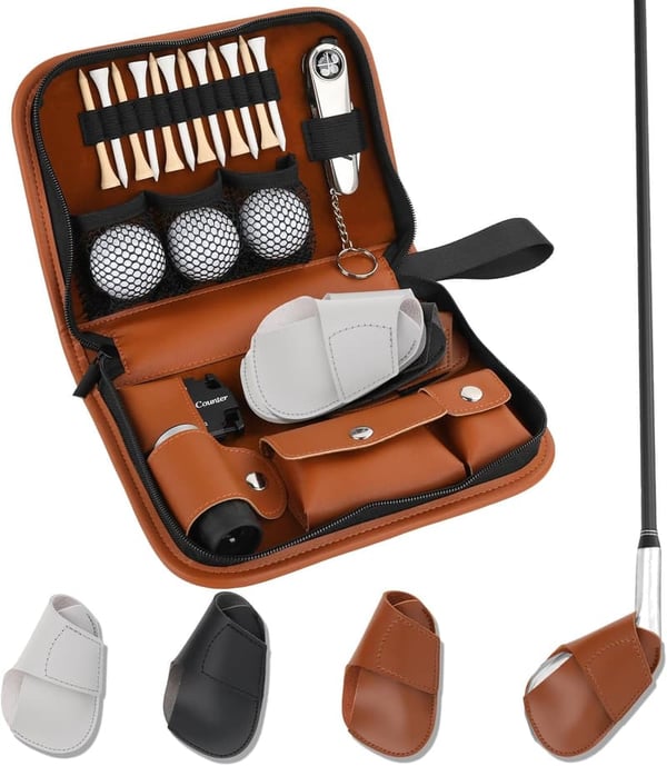 Golf Accessories Kit with High-Grade Handbag & Essential Tools