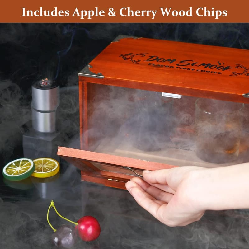 Cocktail Smoker Kit with Wood Chips for Old Fashioned Drinks