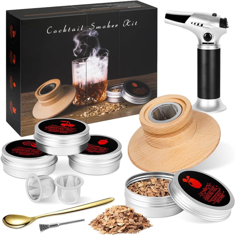 Valentine's Day Cocktail Smoker Set with 4 Wood Chips
