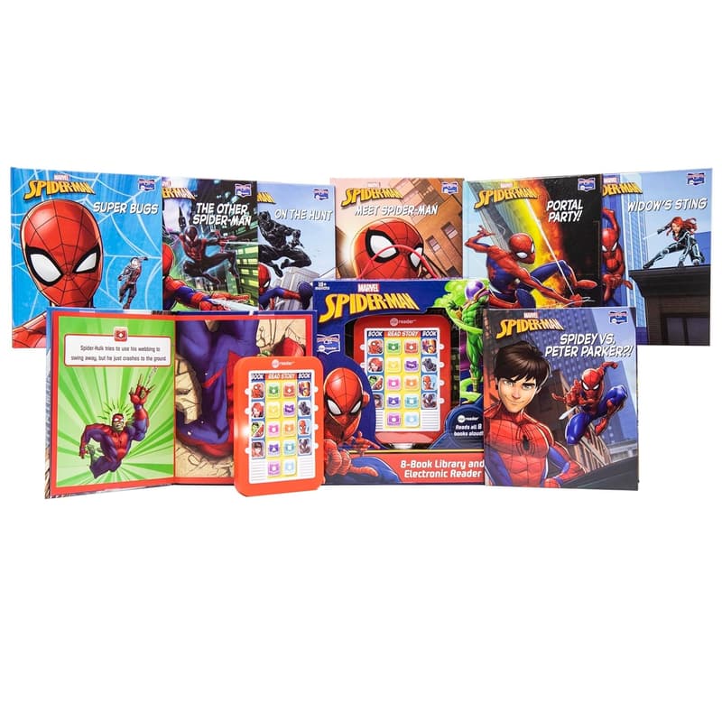 Spider-Man Me Reader Electronic Library with 8 Sound Books