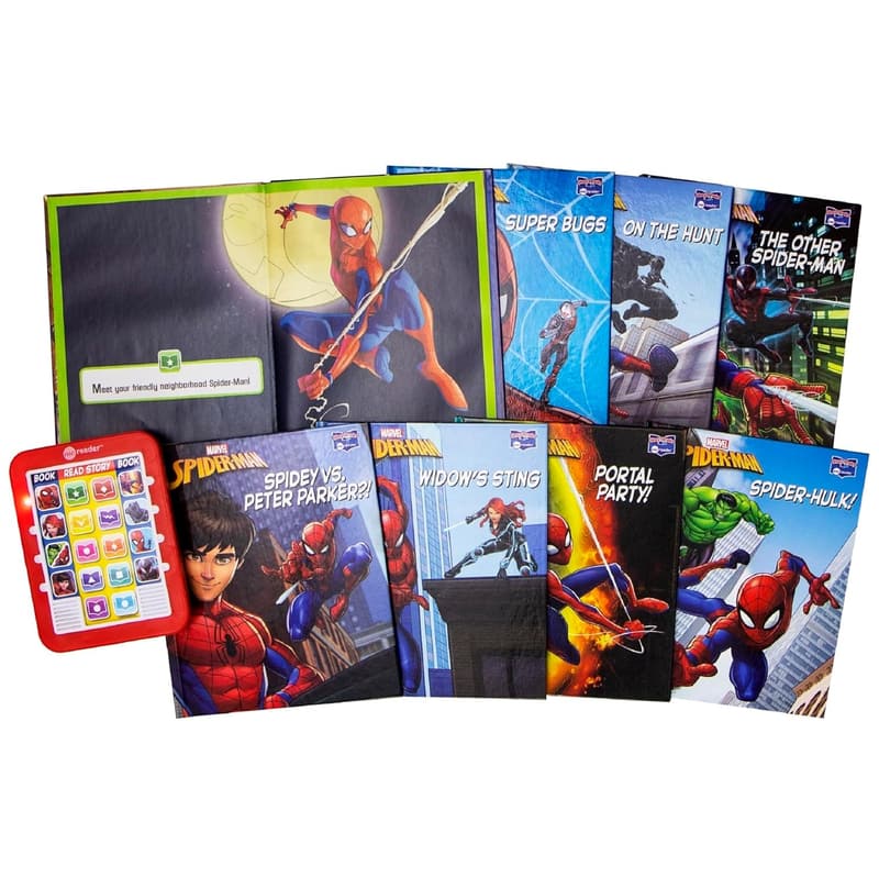 Spider-Man Me Reader Electronic Library with 8 Sound Books