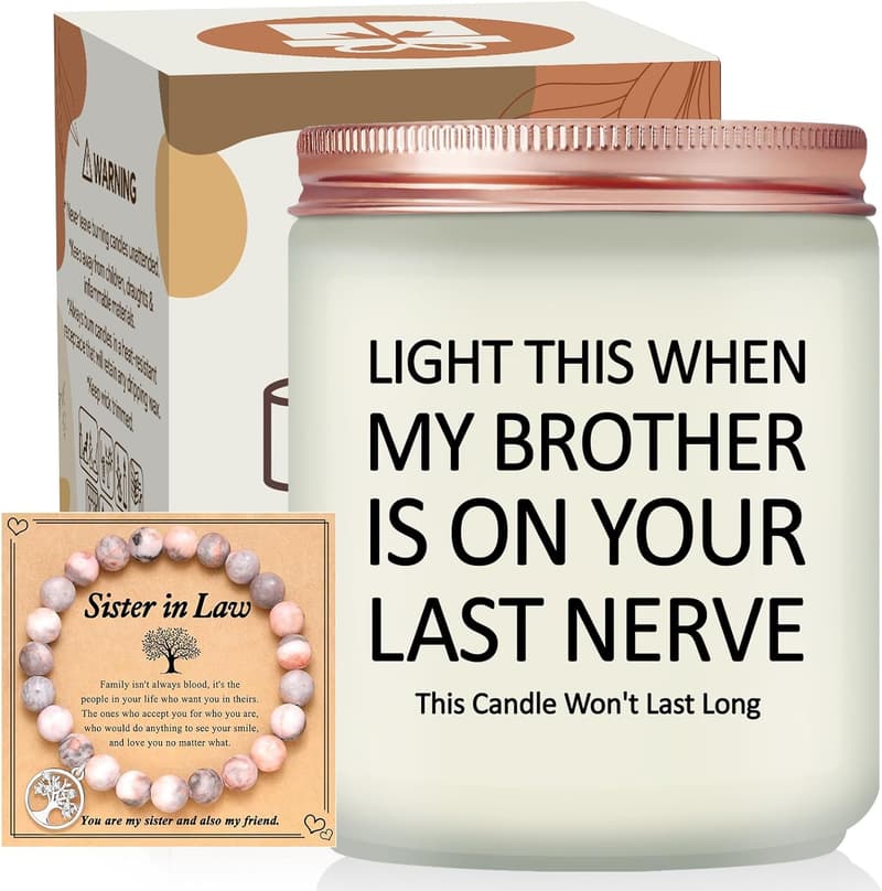 Mother's Day Lavender Scented Candles for Sisters-in-Law