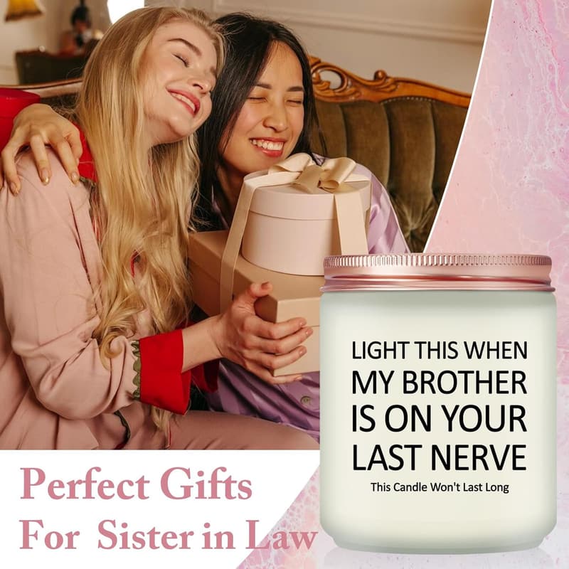 Mother's Day Lavender Scented Candles for Sisters-in-Law