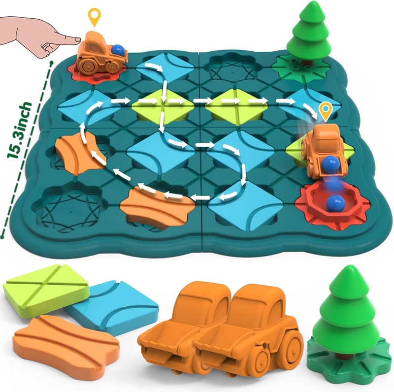 STEM Logic Road Builder Game for Kids Ages 4-8