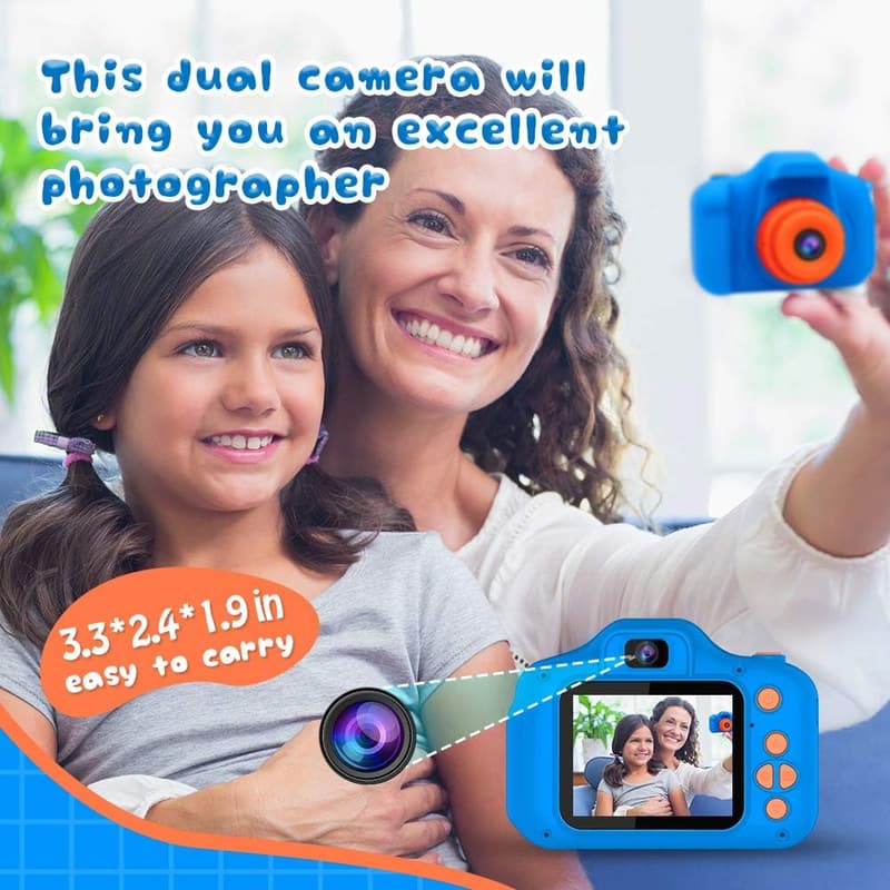 Kids' HD Digital Selfie Camera with 32GB Card - Age 3-9