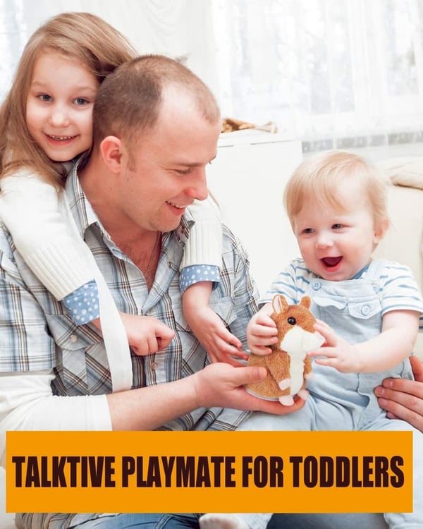 Interactive Talking Hamster Toy for Toddler Birthday Gift