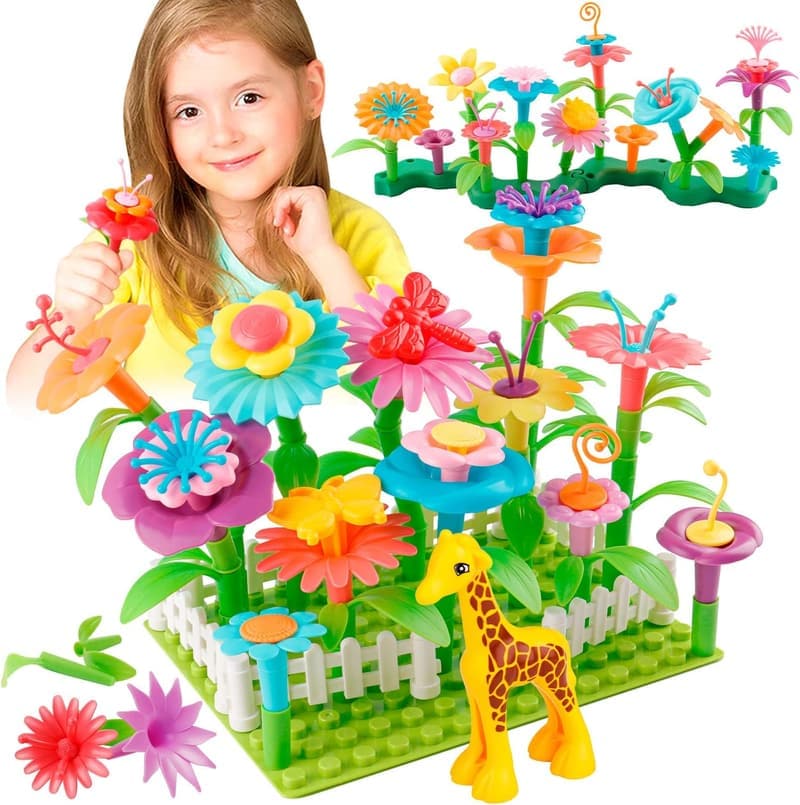 Garden Stacking Toys for Toddlers - Educational Floral Set