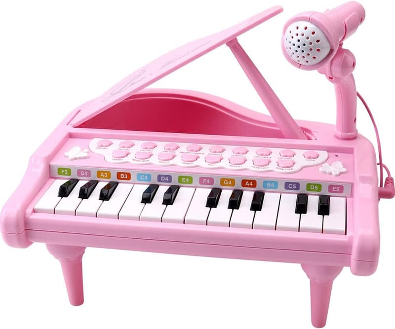 Pink Piano Music Toy for Toddlers - First Birthday Gift (1-3 Years)