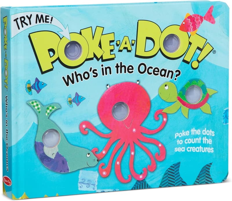 Children's Board Book - Poke-a-Dot: Who’s in the Ocean