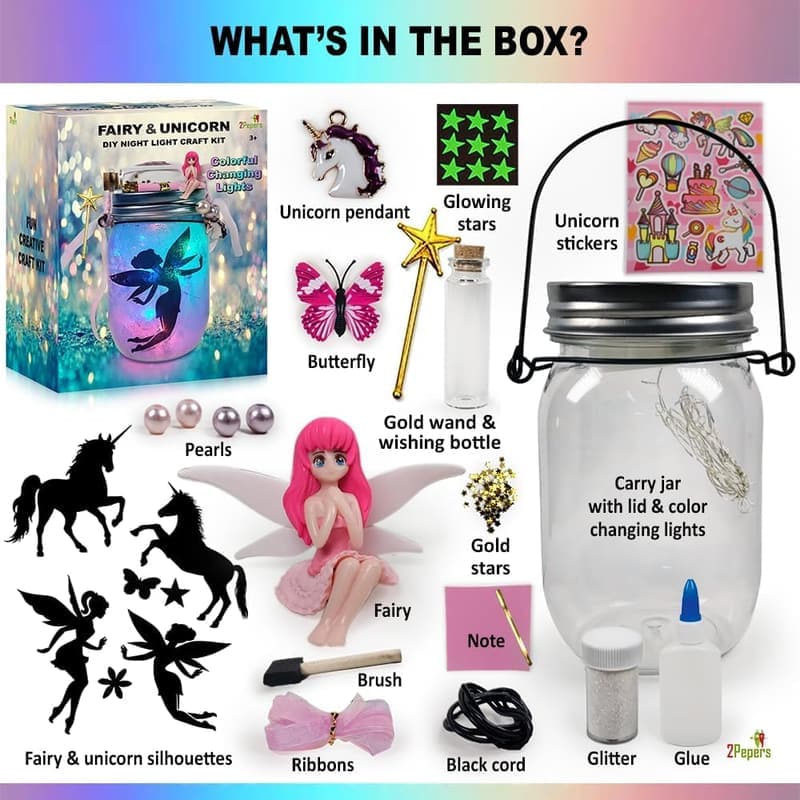 DIY Unicorn & Fairy Lantern Craft Kit for Girls' Birthday