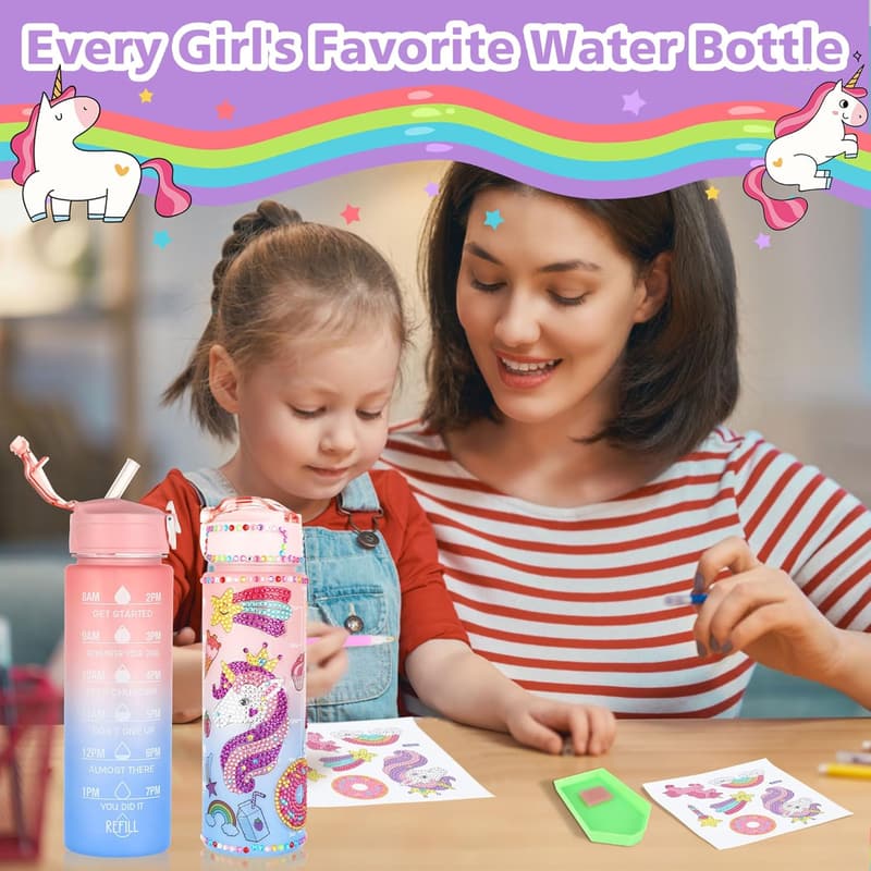 Unicorn Gift Set for Girls: Light-Up Plush, Diary, Eye Mask
