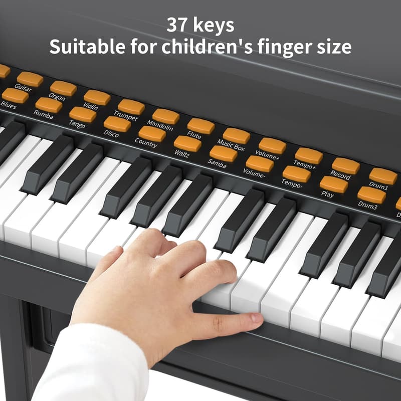 Children's Toy Piano - 37-Key Musical Keyboard for Ages 3-7