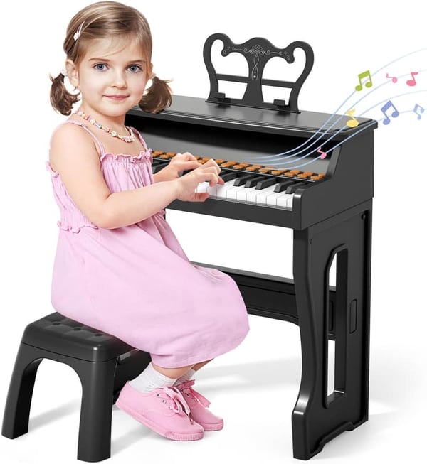Children's Toy Piano - 37-Key Musical Keyboard for Ages 3-7