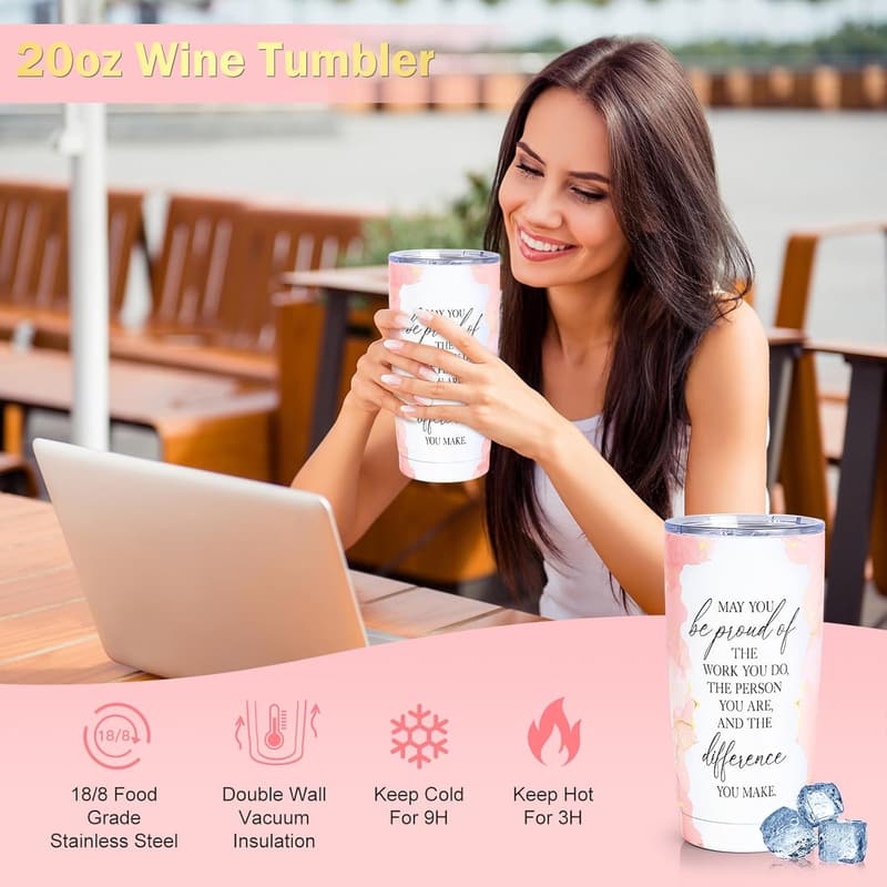 Employee Appreciation Gift Set with Tumblers & Notebooks