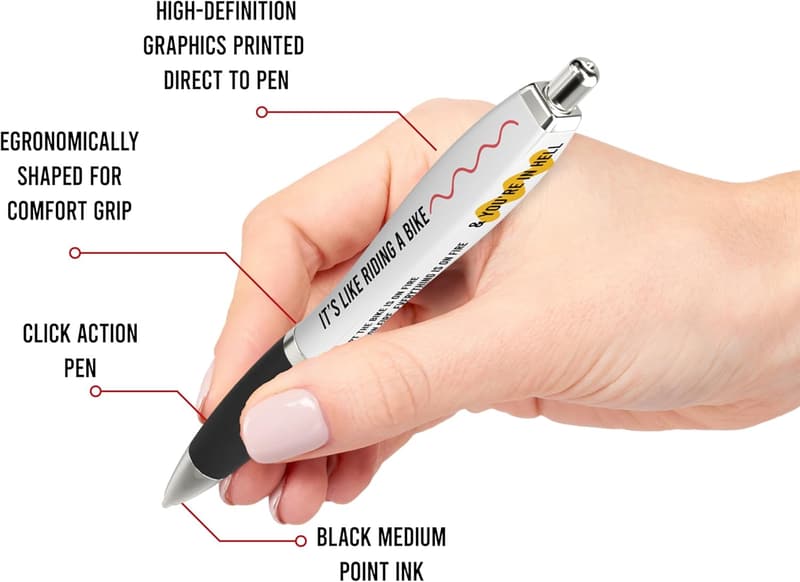 Funny Manager Pen Set - 5 Sarcastic Ballpoint Pens