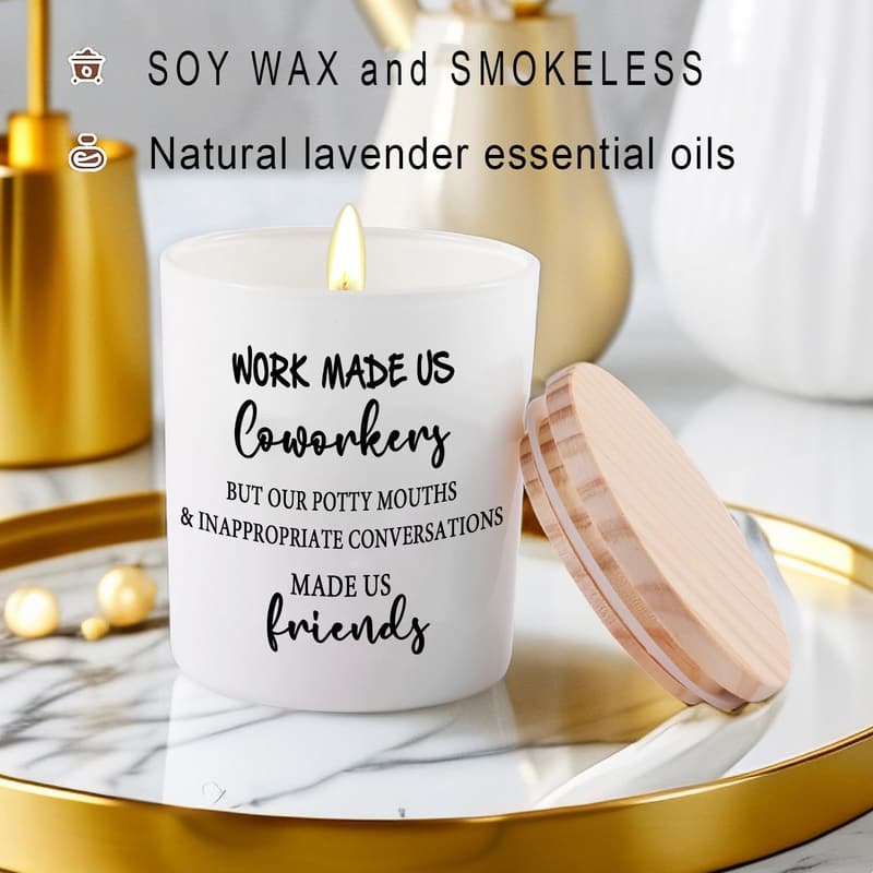 Unique Lavender Scented Soy Candles for Coworkers
