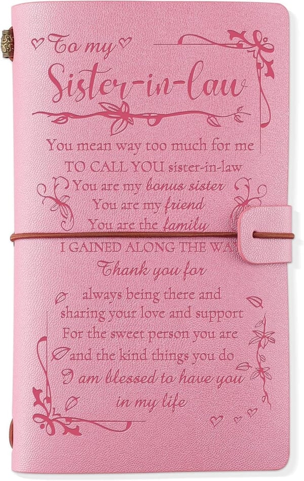 Sister-in-Law Gifts: Leather Refillable Journal for Special Occasions