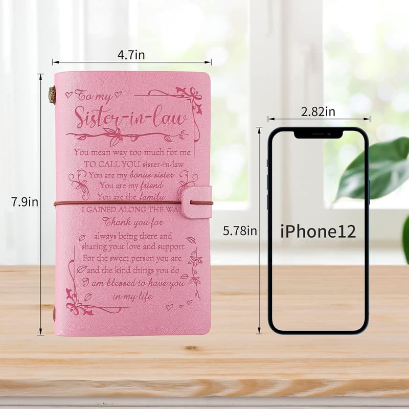 Sister-in-Law Gifts: Leather Refillable Journal for Special Occasions