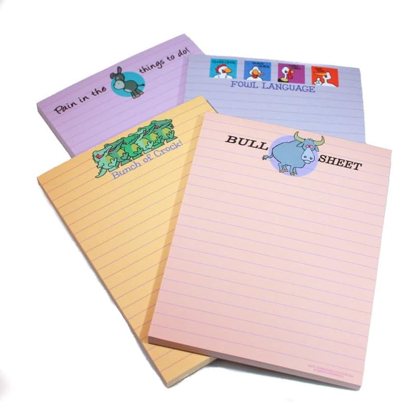 Funny Notepads Assorted Pack - Office Gifts for Coworkers