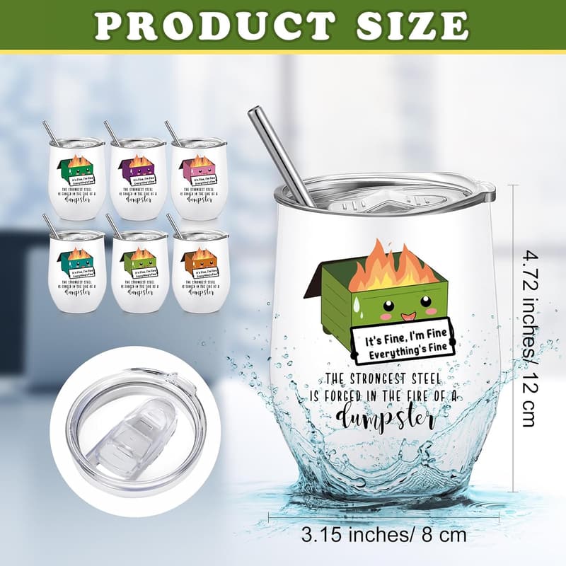 Employee Appreciation Stainless Steel Tumblers - 6 Pcs Set