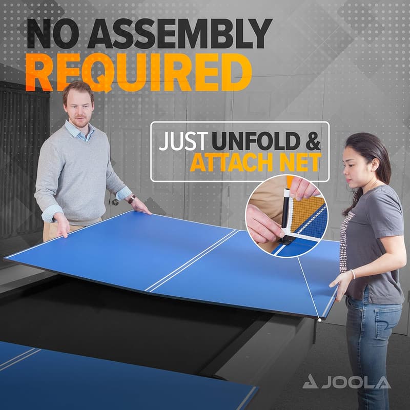 Ping Pong Conversion Top with Net for Billiard Tables