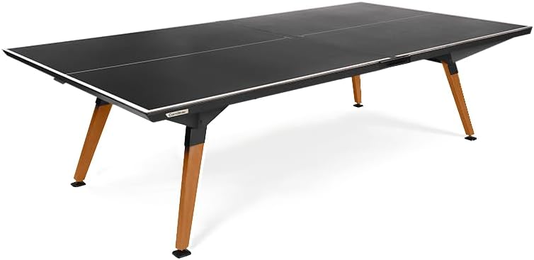 Convertible Black Outdoor Ping-Pong Table - Made in France