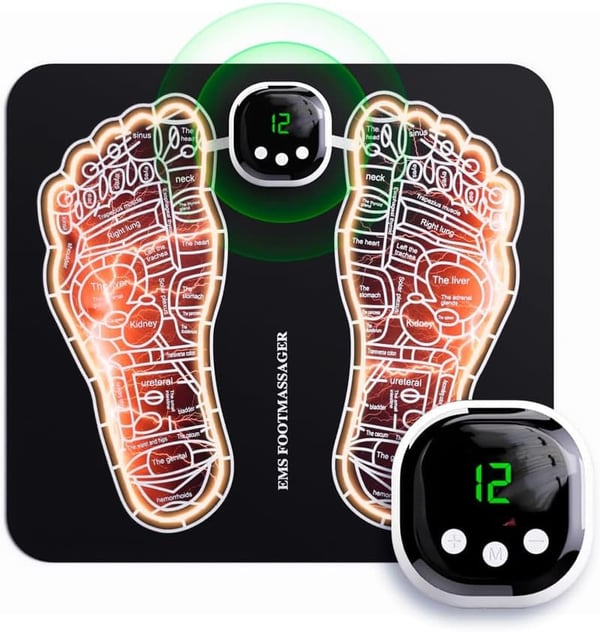 Portable EMS Foot Massager Mat for Pain Relief & Circulation