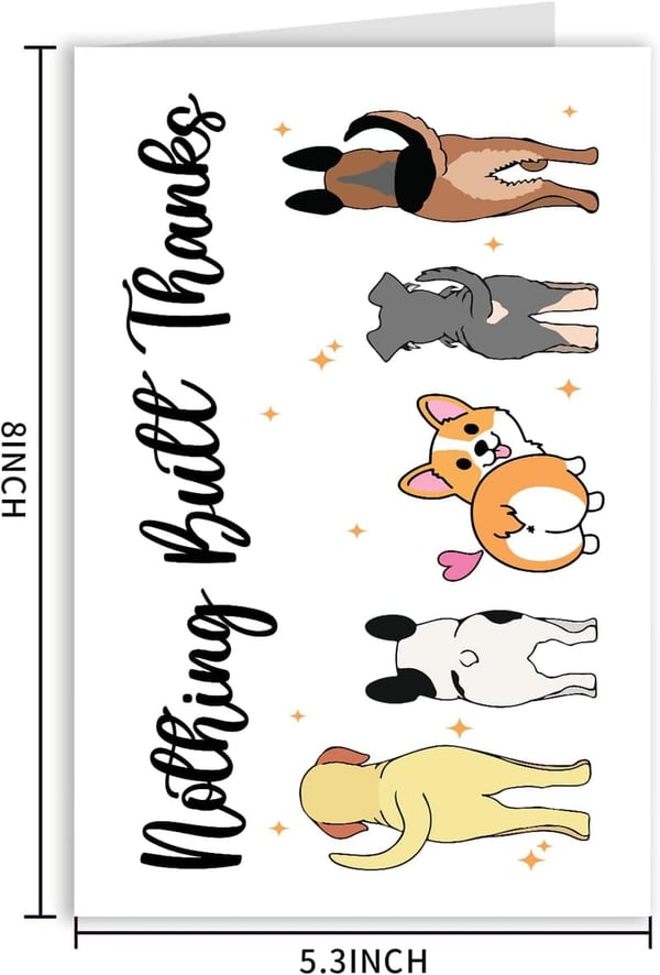 Thank You Card for Teachers - Funny Dog Pun Appreciation