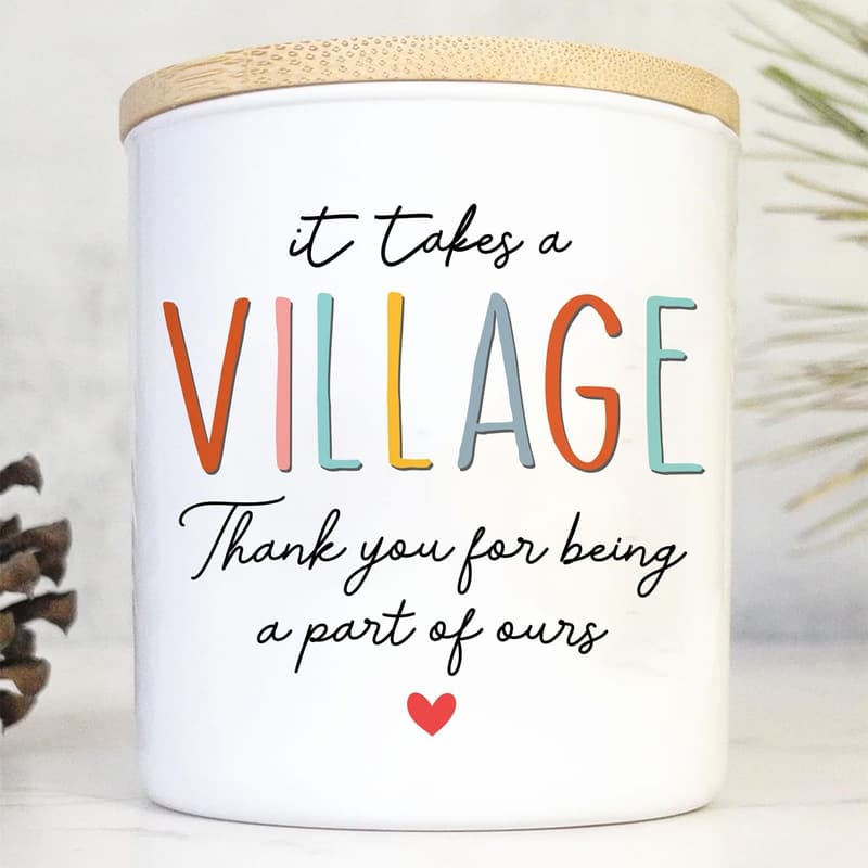 Teacher Appreciation Soy Wax Candle Gift for Women - 8 oz
