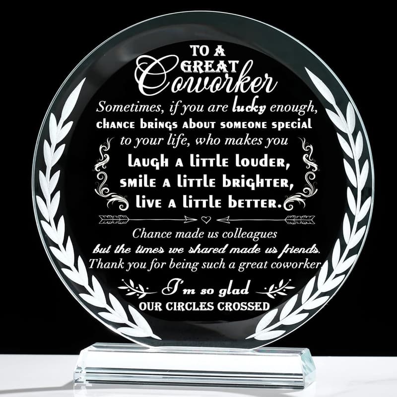 Going Away Crystal Keepsake Gift for Coworkers