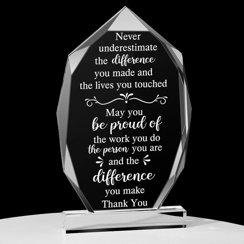 Employee Appreciation Acrylic Sign for Colleague Farewell