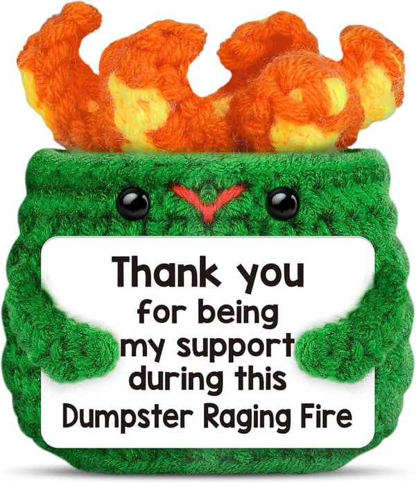 Thank You Retirement Gift for Women - Funny Crochet Keepsake
