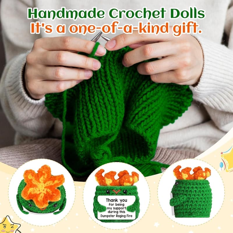 Thank You Retirement Gift for Women - Funny Crochet Keepsake