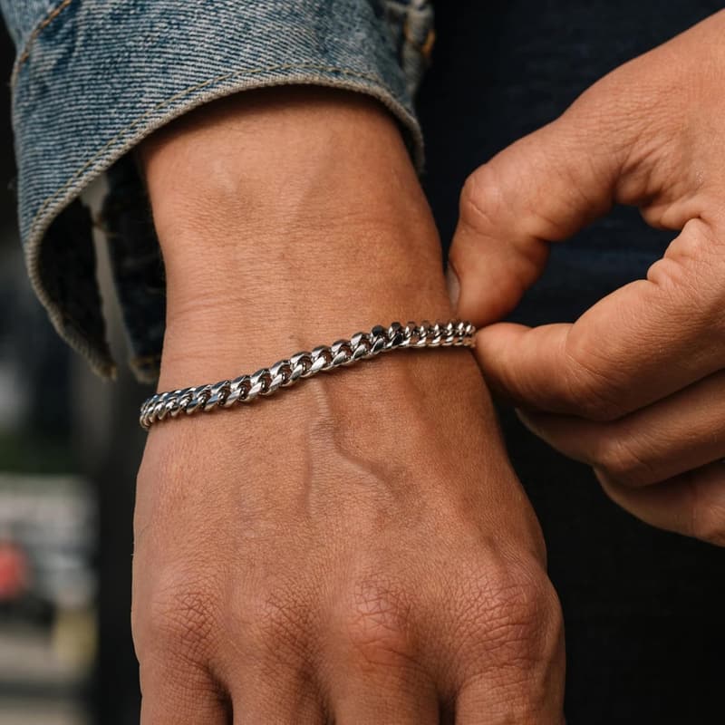 Romantic Promise Cuban Bracelet for Boyfriend