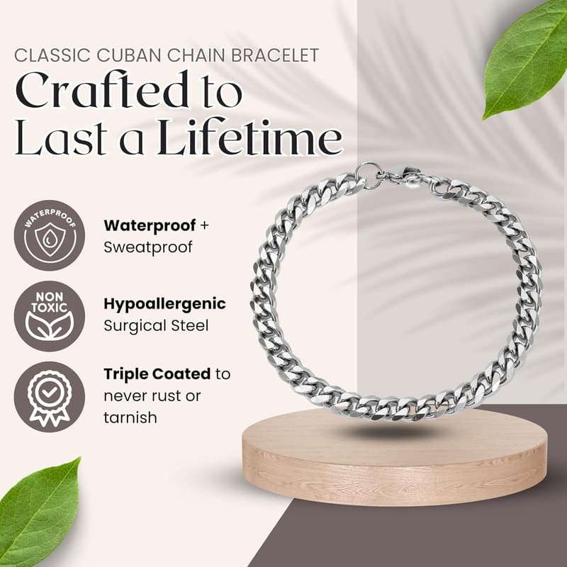 Romantic Promise Cuban Bracelet for Boyfriend