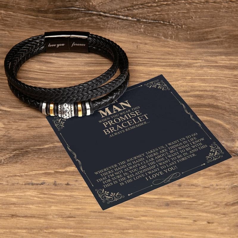 Valentine's Day Personalized Bracelet for Him