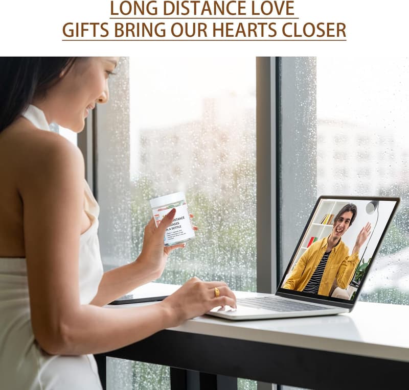 Long Distance Relationship Gift: 50 Pre-Written Message Capsules