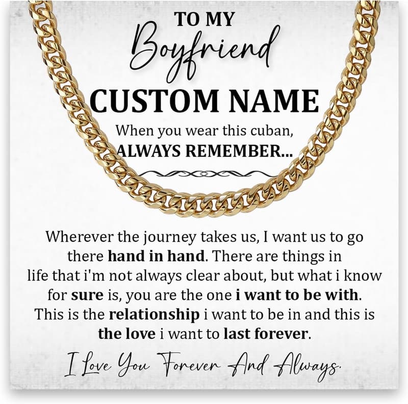 Birthday Promise Necklace for Him - Custom Design